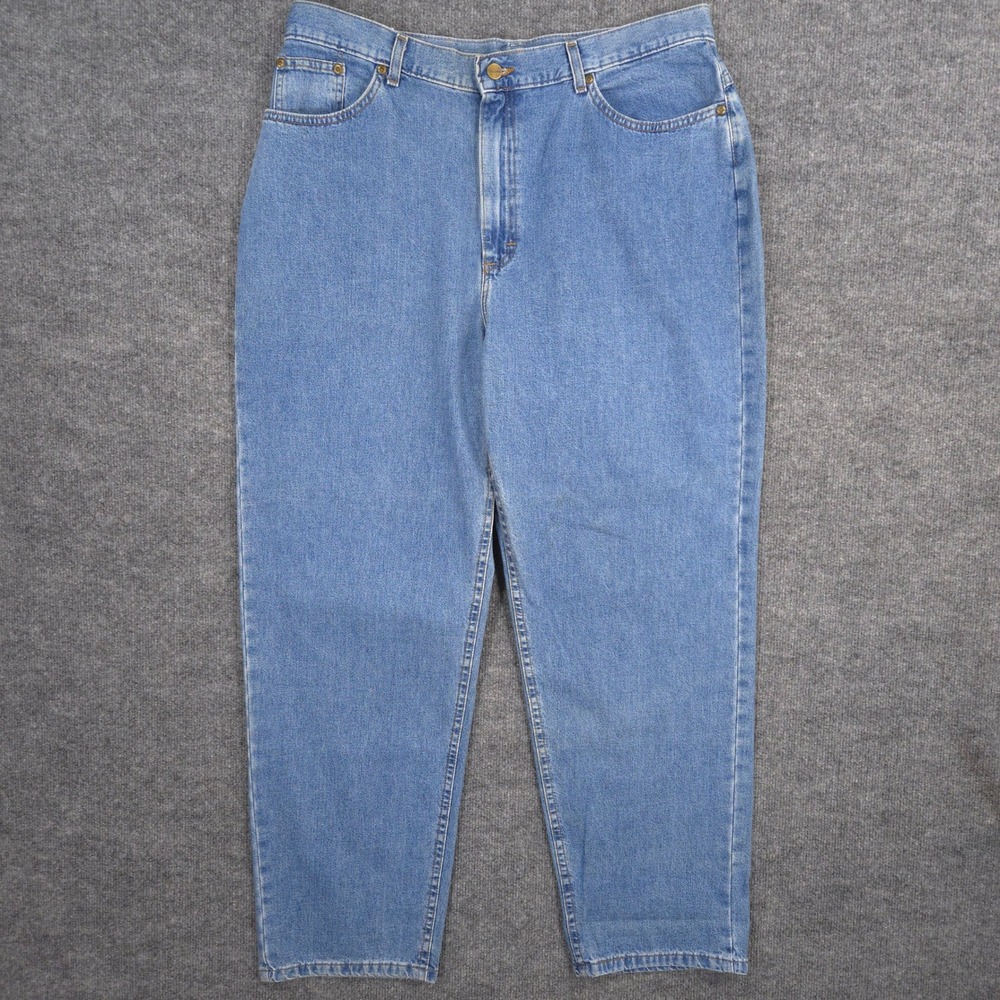 Vintage Deadstock LL Bean Jeans‎ Womens 18R Blue Faded Relaxed Fit Made In USA